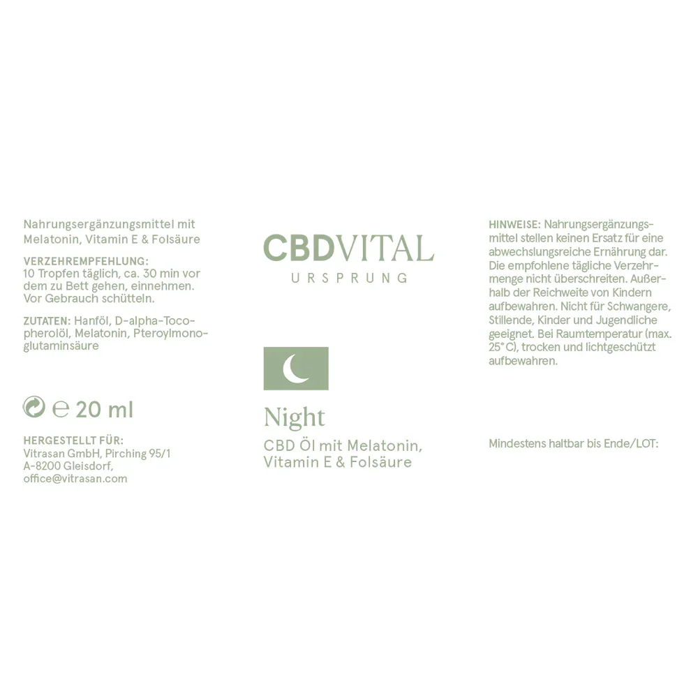 CBD Ursprung NIGHT - High Standards