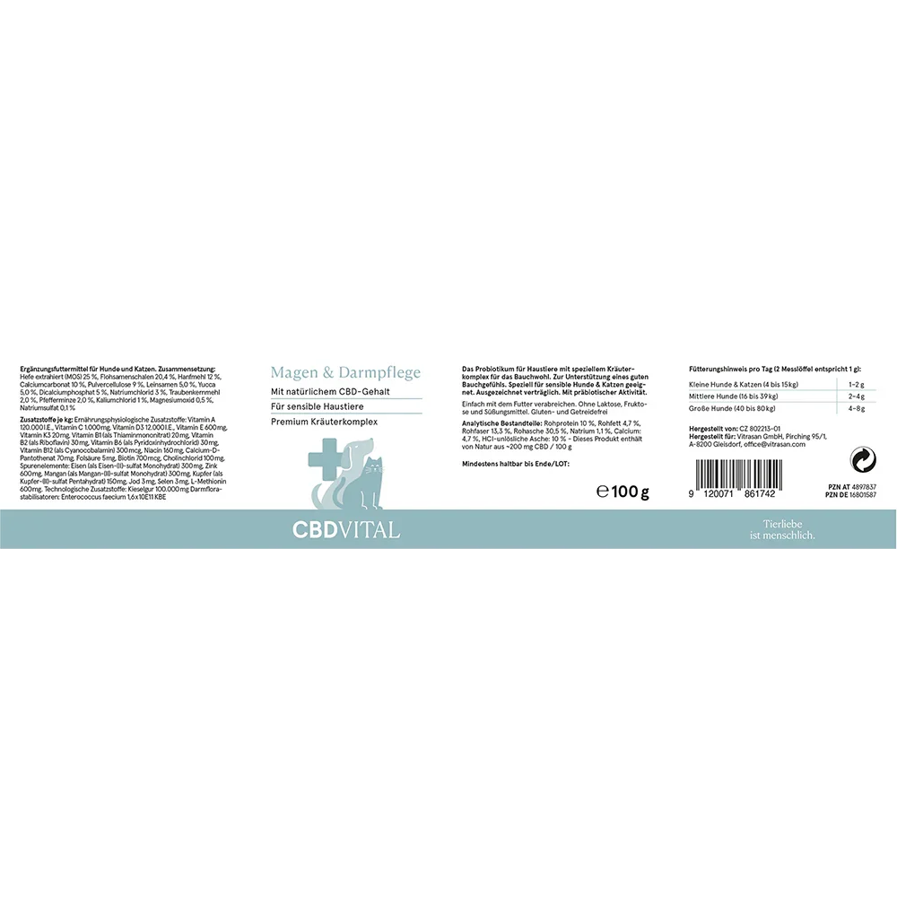 Magen & Darmpflege für Tiere - High Standards