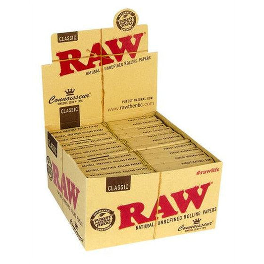 RAW Classic King Size Slim Papers mit Tips - High Standards